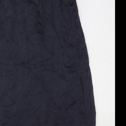 Preworn Womens Black Polyester Tank Dress Size L Boat Neck Pullover