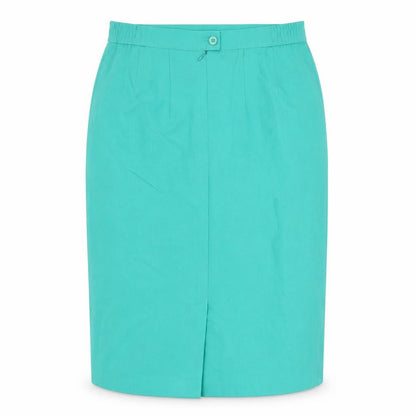 ara Womens Green Polyester Straight & Pencil Skirt Size 16 Zip