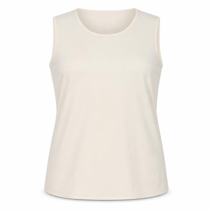 Womens UK Size 18 AMARANTO Beige Basic Tank