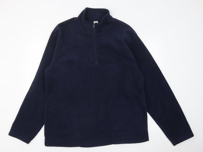 Mens UK Size L Preworn Blue Pullover Sweatshirt