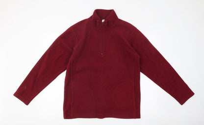 Mens UK Size S Preworn Red Pullover Sweatshirt