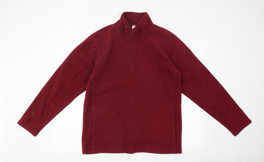 Mens UK Size S Preworn Red Pullover Sweatshirt
