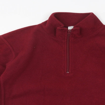 Mens UK Size S Preworn Red Pullover Sweatshirt