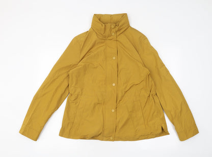 Womens UK Size 14 Marks and Spencer Yellow Overcoat