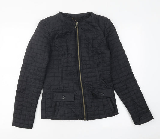 Womens UK Size XS Incorporatewear Black Biker Coat