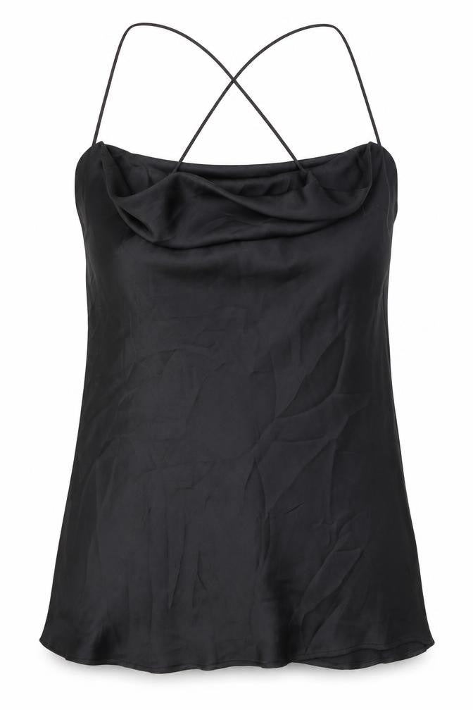 Womens UK Size M Zara Black Jersey Tank