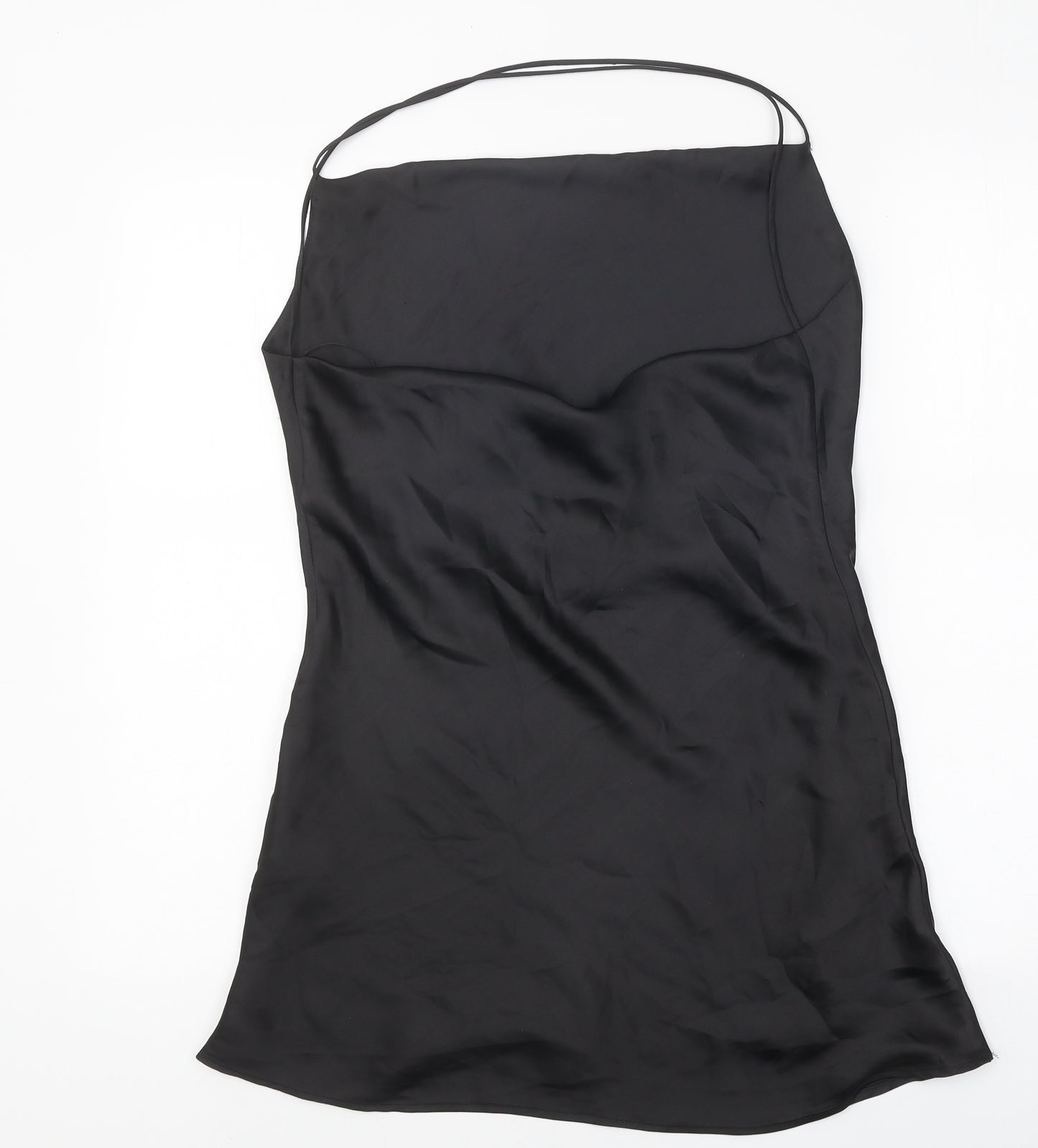 Womens UK Size M Zara Black Jersey Tank