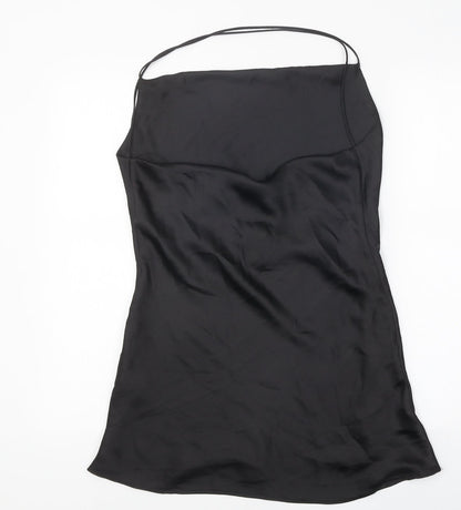 Womens UK Size M Zara Black Jersey Tank