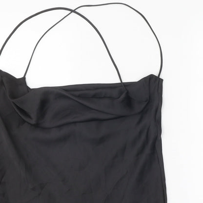 Womens UK Size M Zara Black Jersey Tank
