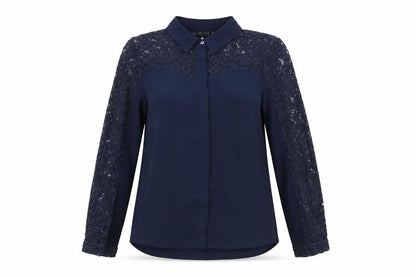 Womens UK Size S Zara Blue Jersey Button-Up