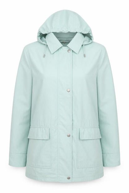 Dannimac Womens Blue Overcoat Coat Size M Zip
