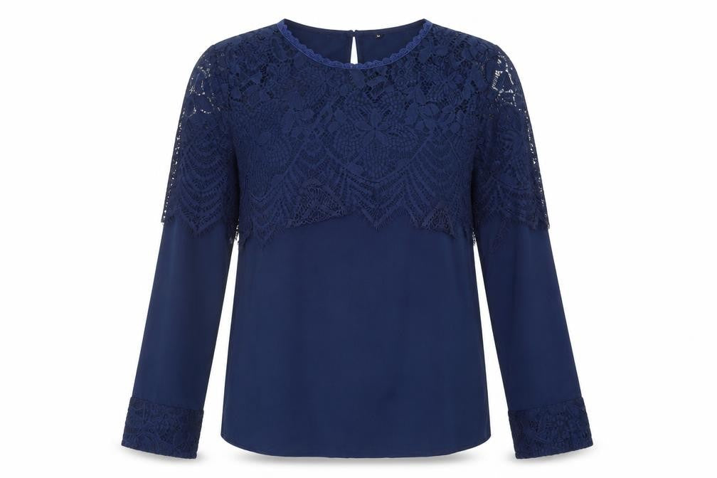 Womens UK Size M Preworn Blue Basic Blouse