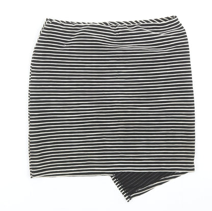 Atmosphere Womens Black Striped Polyester Mini Skirt Size 10