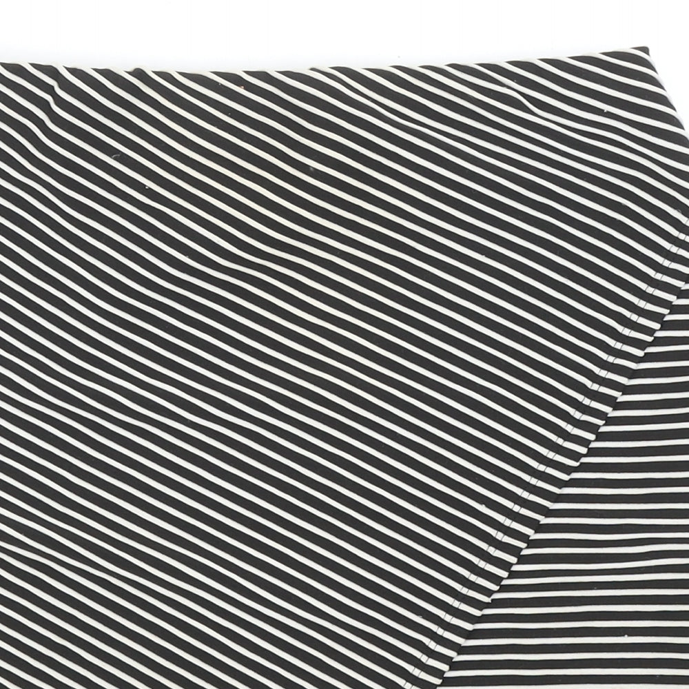 Atmosphere Womens Black Striped Polyester Mini Skirt Size 10