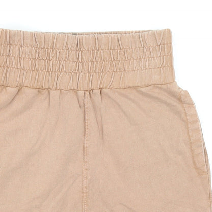 ASOS Womens Brown Cotton A-Line Skirt Size 8