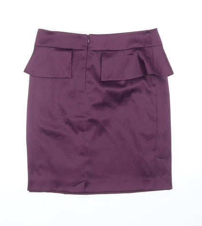 Kaleidoscope Womens Purple Polyester Straight & Pencil Skirt Size 12 Zip