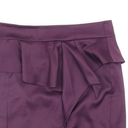 Kaleidoscope Womens Purple Polyester Straight & Pencil Skirt Size 12 Zip