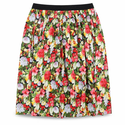 Chiemsee Womens Multicoloured Floral Polyester A-Line Skirt Size 36 in Regular Button
