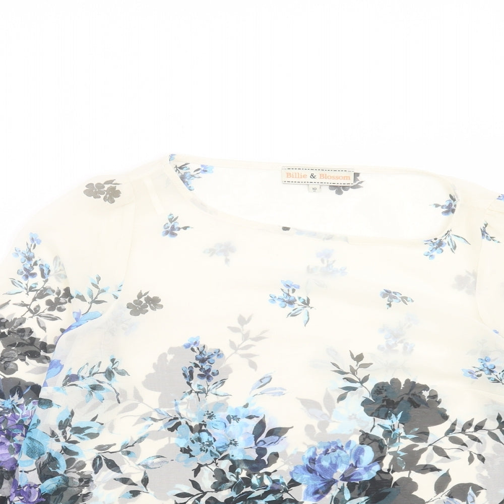 Womens UK Size 10 Dorothy Perkins Multicoloured Basic T-Shirt