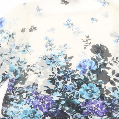 Womens UK Size 10 Dorothy Perkins Multicoloured Basic T-Shirt
