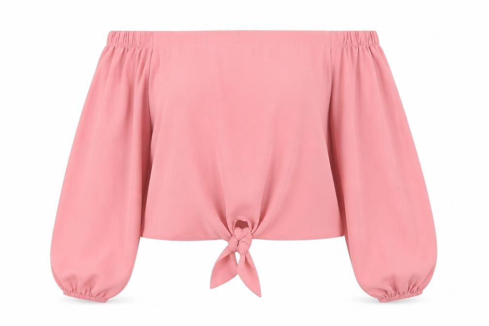 Womens UK Size 10 New Look Pink Basic Blouse