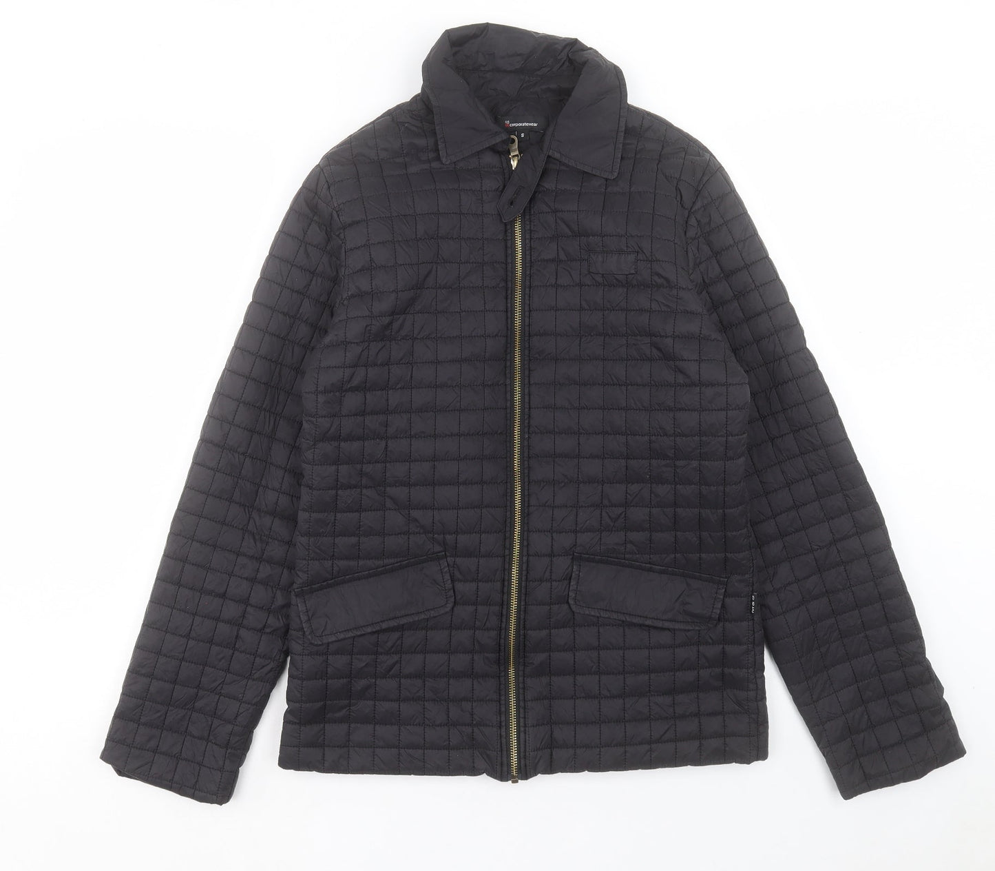Womens UK Size S Marks and Spencer Black Quilted Coat