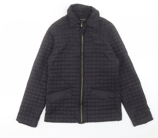 Womens UK Size S Marks and Spencer Black Quilted Coat