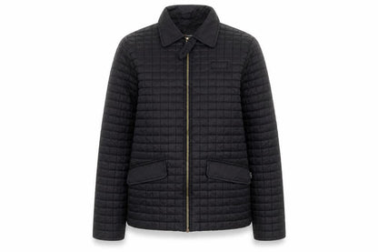 Marks & Spencer Womens Black Quilted Jacket Size S Button