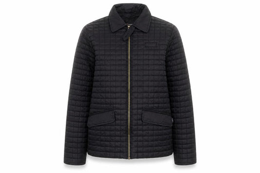 Marks & Spencer Womens Black Quilted Jacket Size S Button