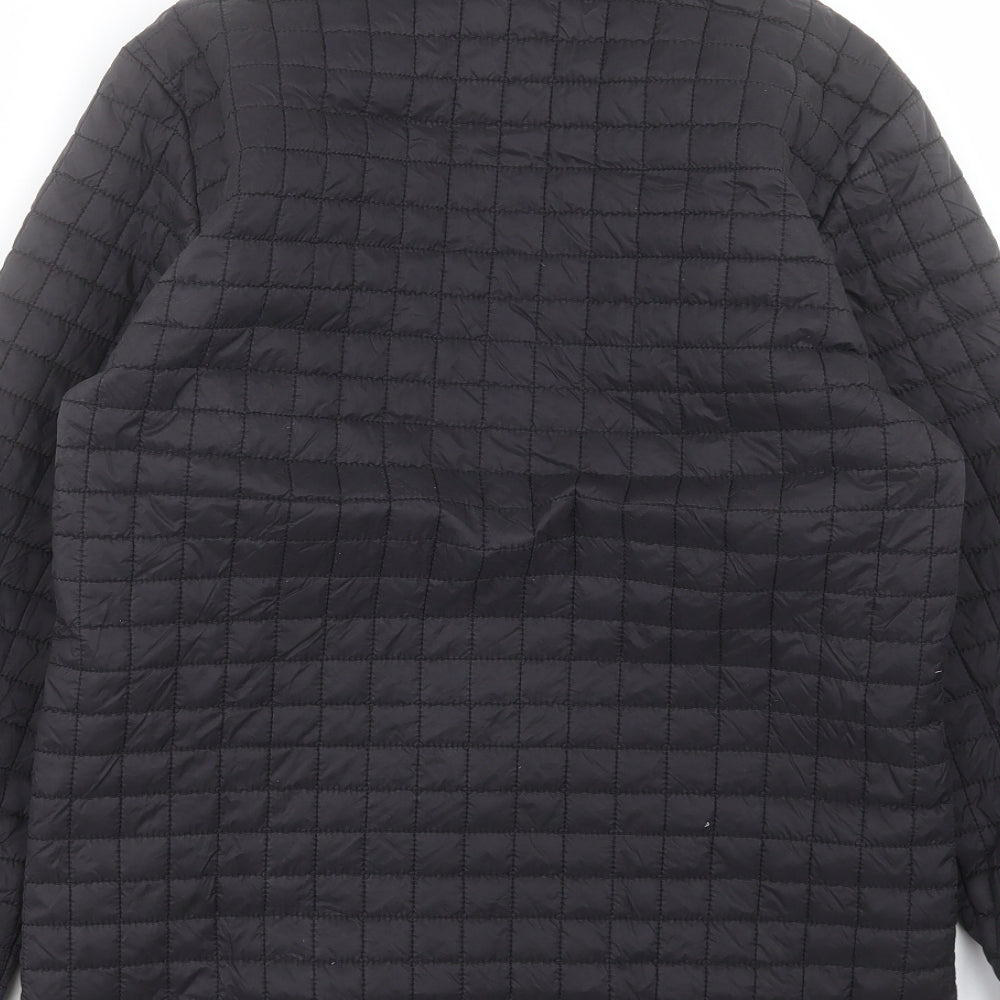 Womens UK Size S Marks and Spencer Black Quilted Coat