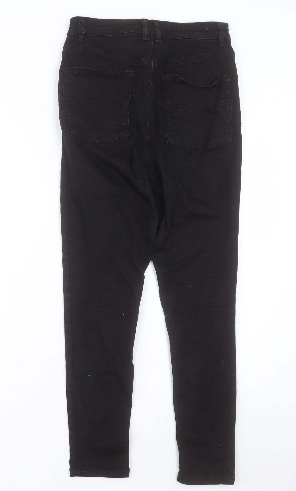 COLLUSION Womens Black Cotton Skinny Jeans Size 30 in L30 in Regular Button