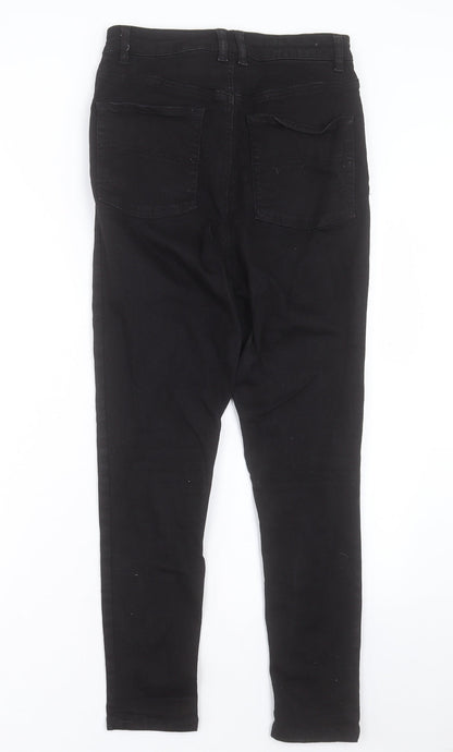 COLLUSION Womens Black Cotton Skinny Jeans Size 30 in L30 in Regular Button