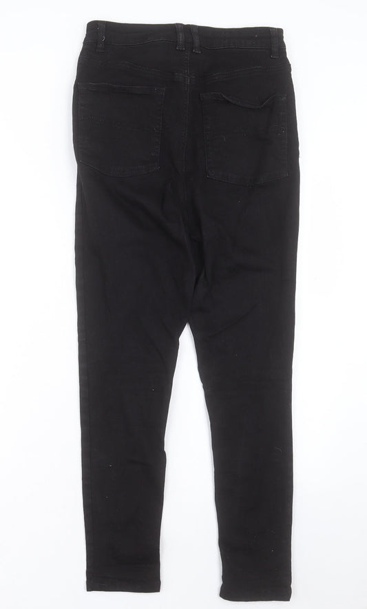 COLLUSION Womens Black Cotton Skinny Jeans Size 30 in L30 in Regular Button