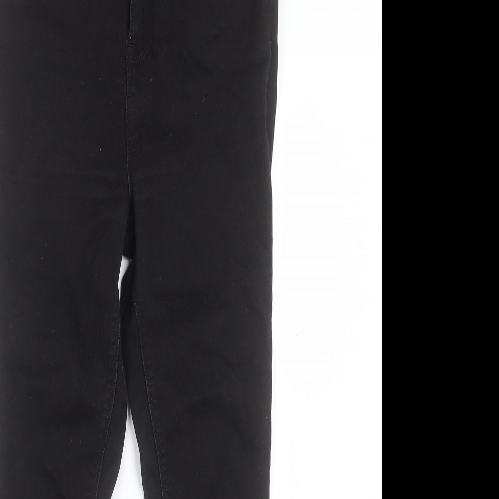 COLLUSION Womens Black Cotton Skinny Jeans Size 30 in L30 in Regular Button