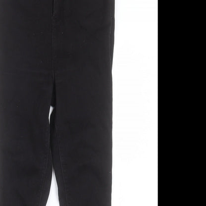 COLLUSION Womens Black Cotton Skinny Jeans Size 30 in L30 in Regular Button