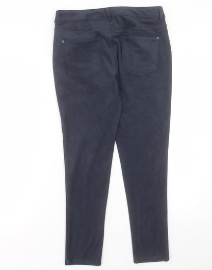 Womens UK Size 10 Marks and Spencer Regular Fit  Blue Trousers