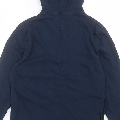 Mens UK Size S ASOS Blue Full Zip Hoodie
