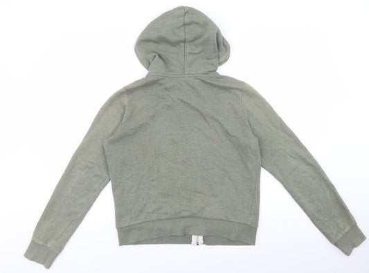 Womens UK Size S Divided by H&M Green Full Zip Sweatshirt