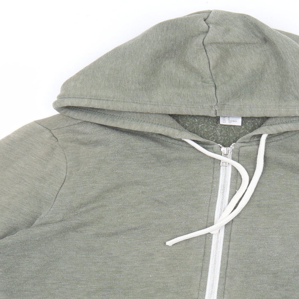 Womens UK Size S Divided by H&M Green Full Zip Sweatshirt