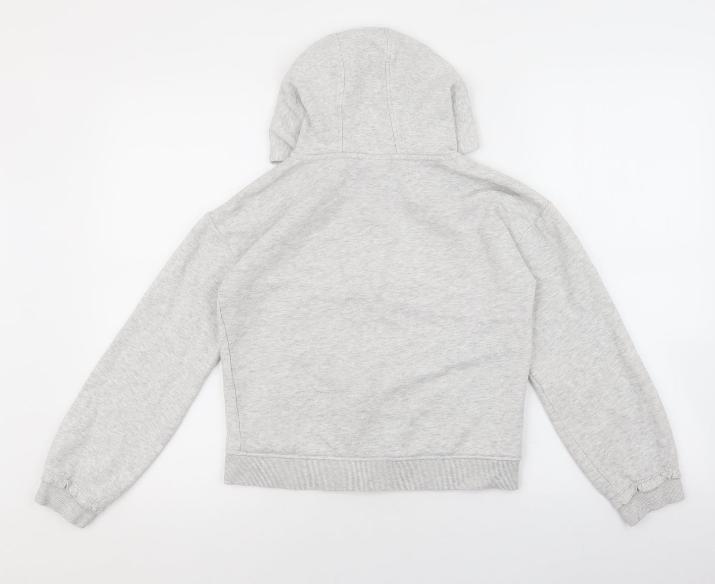 I Love Girls Wear Girls Grey Cotton Full Zip Hoodie Size 11 Years