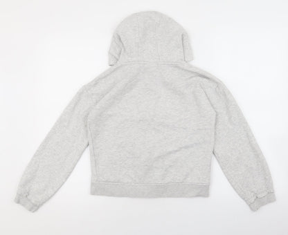 I Love Girls Wear Girls Grey Cotton Full Zip Hoodie Size 11 Years