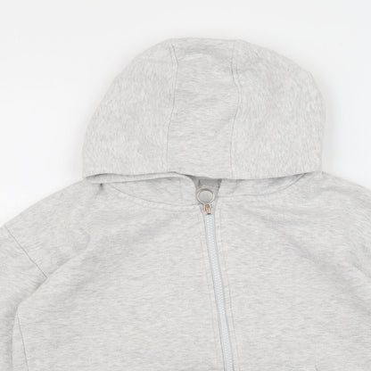 I Love Girls Wear Girls Grey Cotton Full Zip Hoodie Size 11 Years