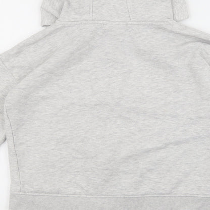 I Love Girls Wear Girls Grey Cotton Full Zip Hoodie Size 11 Years
