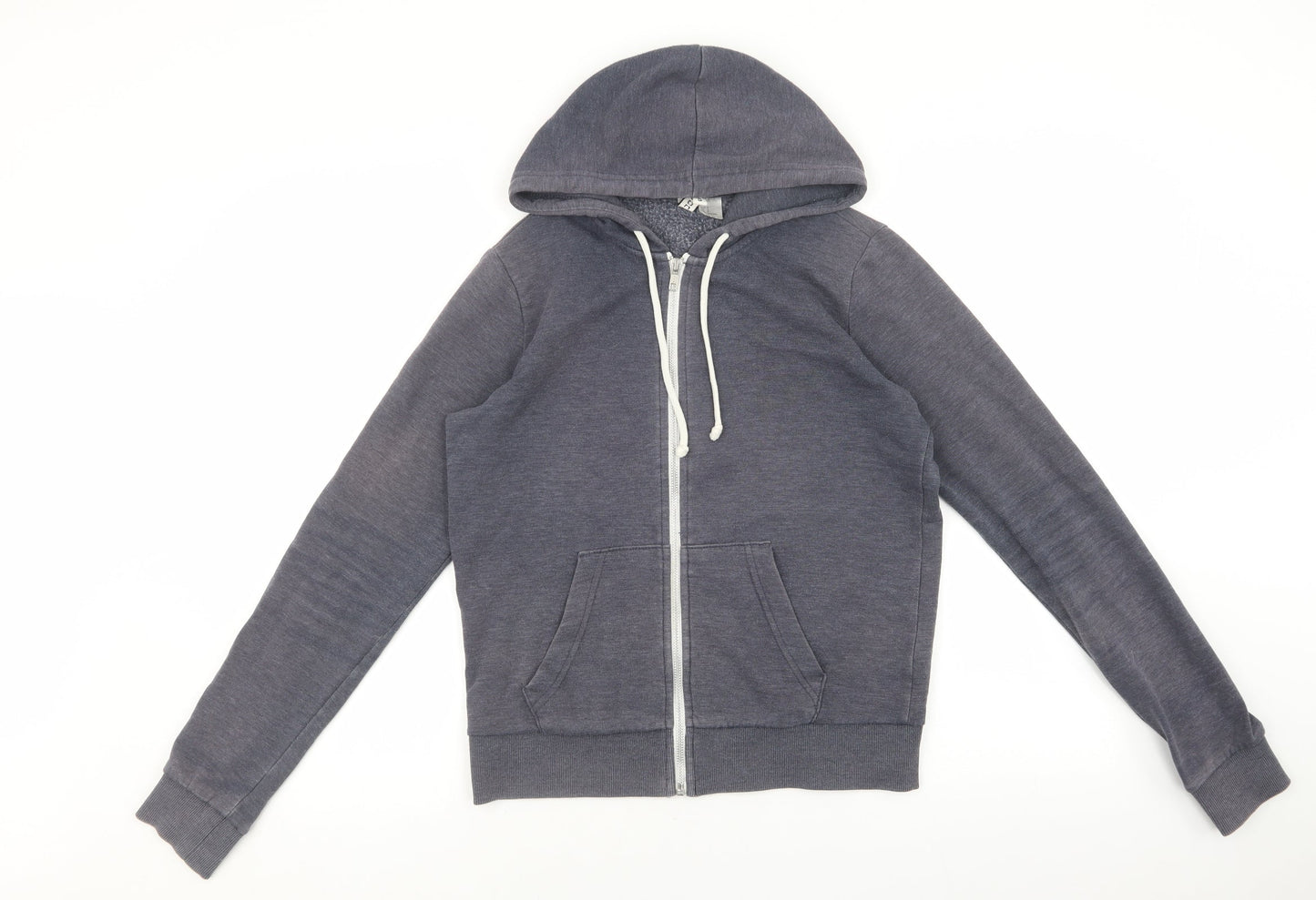 Womens UK Size S Divided by H&M Blue Full Zip Hoodie