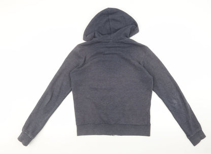Womens UK Size S Divided by H&M Blue Full Zip Hoodie