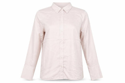 Mazing Womens Pink Polyester Basic Button-Up Size S Collared