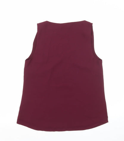 Womens UK Size 10 Oasis Red Basic Tank