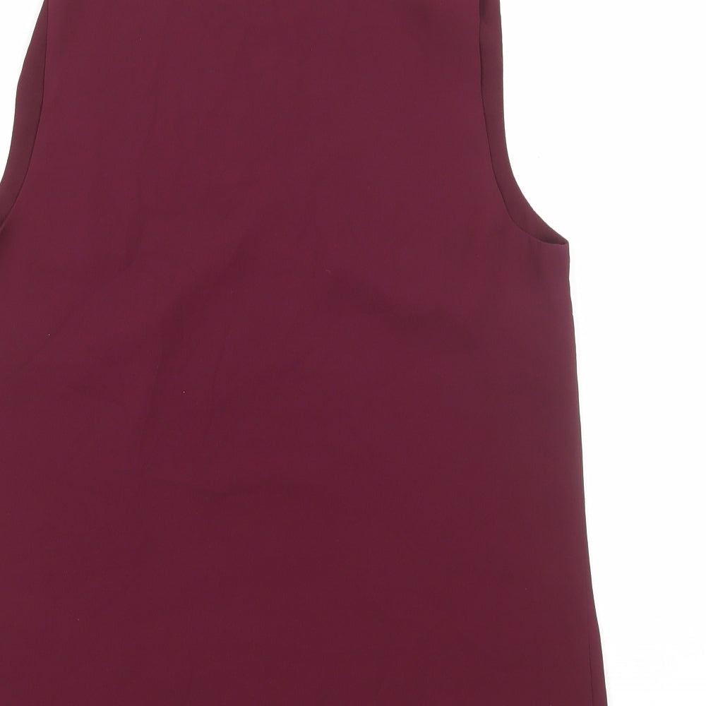 Womens UK Size 10 Oasis Red Basic Tank
