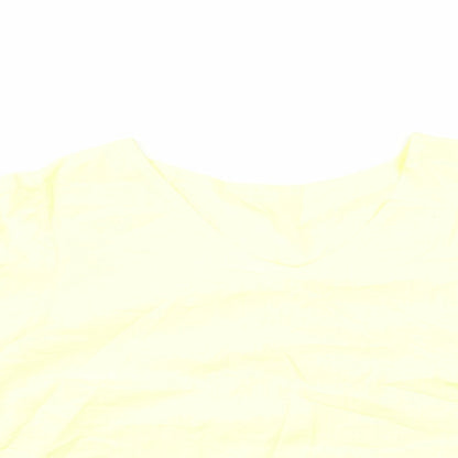 Womens UK Size 12 Preworn Yellow Basic Blouse
