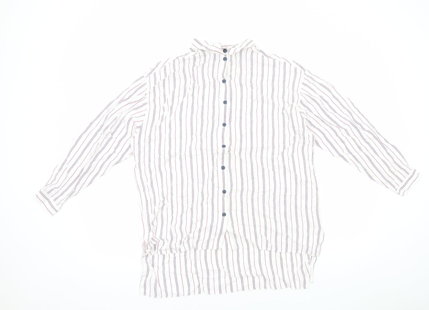 Womens UK Size 10 Topshop Multicoloured Basic Button-Up